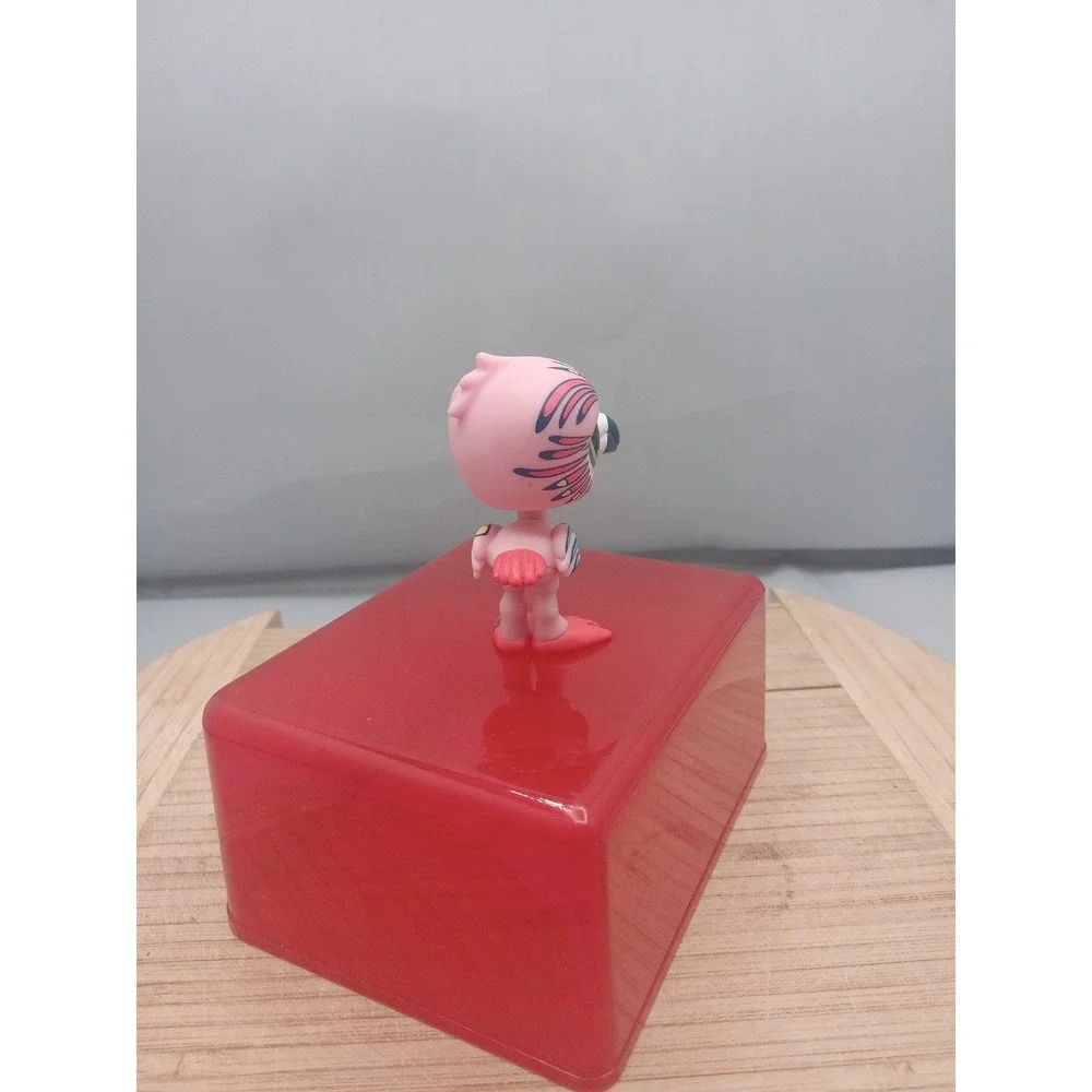 Littlest Pet Shop Flamingo LPS #1438 Pink Post‎ Card Tattoo Feathers